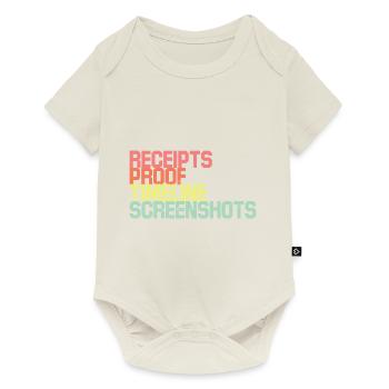 Receipts Timeline Screenshot Witty Retorts Snappy - Baby Premium short-sleeve bodysuit - off white - Front