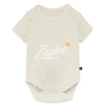 Zaylee Name für Frauen Kinder Kleinkinder - Zaylee Last - Baby Premium Kurzarmbody - Naturweiß - Vorne