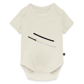 Japanese Katana - Baby Premium short-sleeve bodysuit - off white - Front