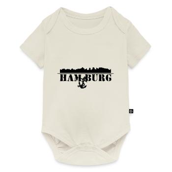 Hamburg - Baby Premium Kurzarmbody - Naturweiß - Vorne