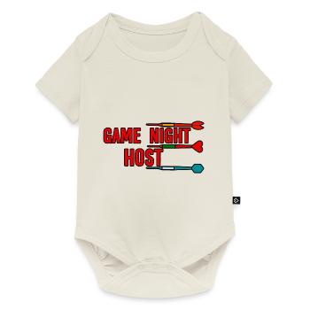Hôte de soirée de jeu 3 - Body à manches courtes Premium Bébé - blanc cassé - Devant