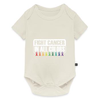 Fight Cancer In All Colors Cancer Survivor - Baby Premium short-sleeve bodysuit - off white - Front