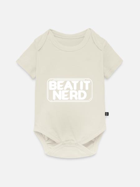 Beat it Nerd 17 - Baby Premium Kurzarmbody - Naturweiß