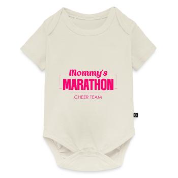 Équipe de cheer Mommy’s Marathon 2 - Body à manches courtes Premium Bébé - blanc cassé - Devant