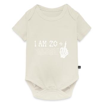 J’ai 20 ans et plus majeur - 21e anniversaire - Body à manches courtes Premium Bébé - blanc cassé - Devant