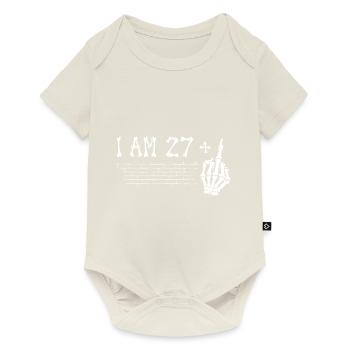 J’ai 27 ans et majeur - 28e anniversaire - Body à manches courtes Premium Bébé - blanc cassé - Devant