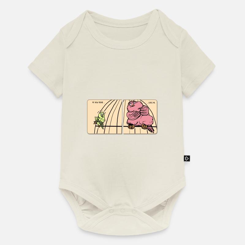 Nouveaux amis - Body à manches courtes Premium Bébé - blanc cassé