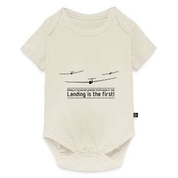 Tshirt Glider Glider Glide Gift - Body à manches courtes Premium Bébé - blanc cassé - Devant