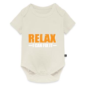 Relax I Can Fix It 15 - Baby Premium short-sleeve bodysuit - off white - Front