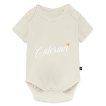 Caterina Nom pour Femmes Enfants Tout-petits - Caterina - Body à manches courtes Premium Bébé - blanc cassé - Devant