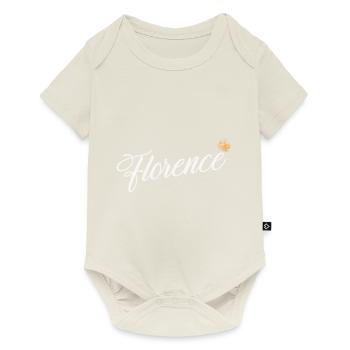 Florence Name for Women Kids Toddlers - Florence - Baby Premium short-sleeve bodysuit - off white - Front