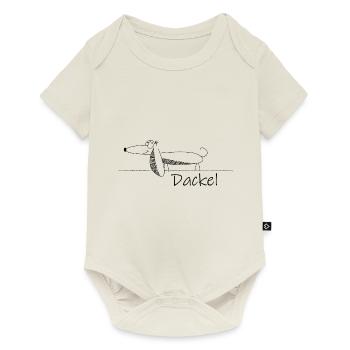 Dachshund Dog - Baby Premium short-sleeve bodysuit - off white - Front