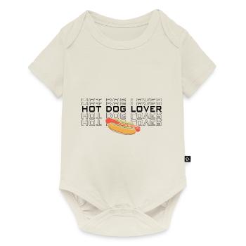 Hot Dog Saucisse Amour Hot dog fast food - Body à manches courtes Premium Bébé - blanc cassé - Devant