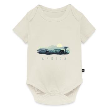 Afrika Landschaft Sahara Wüste Wildnis - Baby Premium Kurzarmbody - Naturweiß - Vorne