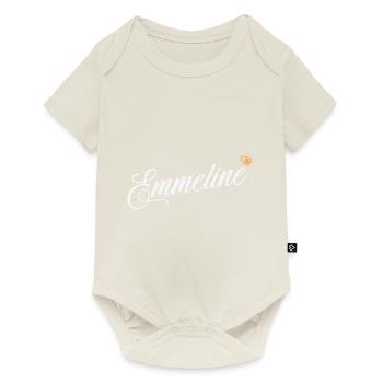 Emmeline Custom Name for Women Kids Toddlers - - Baby Premium short-sleeve bodysuit - off white - Front
