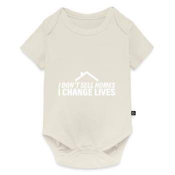 I Don't Sell Homes, I Change Lives 2 - Baby Premium short-sleeve bodysuit - off white - Front