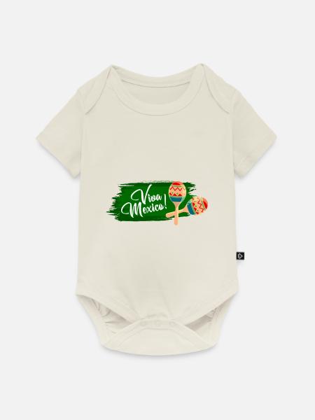 Viva Mexico - Fiesta Party - Baby Premium Kurzarmbody - Naturweiß