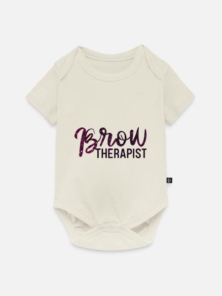 Augenbrauen Artist - Baby Premium Kurzarmbody - Naturweiß