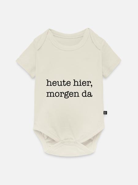 reisen - Baby Premium Kurzarmbody - Naturweiß
