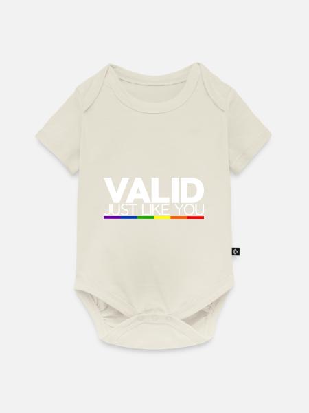 Valid Just Like You - Baby Premium Kurzarmbody - Naturweiß