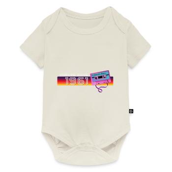Musique vintage et anniversaire nostalgique - Vintage - Body à manches courtes Premium Bébé - blanc cassé - Devant