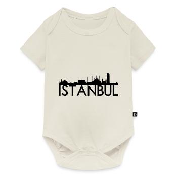 Istanbul Turkey Skyline Gift Idea - Baby Premium short-sleeve bodysuit - off white - Front
