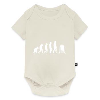 Evolution Leichtathlet - Baby Premium Kurzarmbody - Naturweiß - Vorne