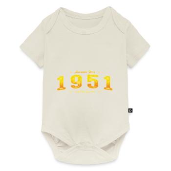 Le meilleur de 1951 - Cadeau en édition limitée pour le 74e anniversaire - Body à manches courtes Premium Bébé - blanc cassé - Devant