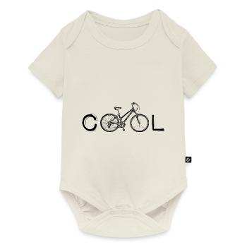 frais cyclistes voyage à vélo cadeau le plus cool - Body à manches courtes Premium Bébé - blanc cassé - Devant