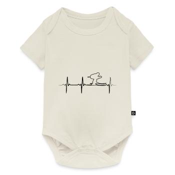 Ski - Baby Premium Kurzarmbody - Naturweiß - Vorne