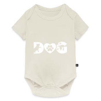 CHIEN CHIEN - Body à manches courtes Premium Bébé - blanc cassé - Devant