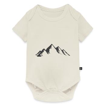 Mountain Hiking Mountaineering Hiking Mountains Mountains - Baby Premium short-sleeve bodysuit - off white - Front