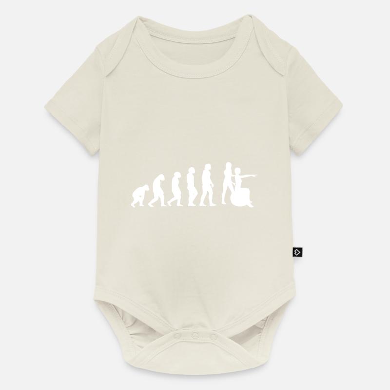 Evolution Physiotherapeut - Baby Premium Kurzarmbody - Naturweiß