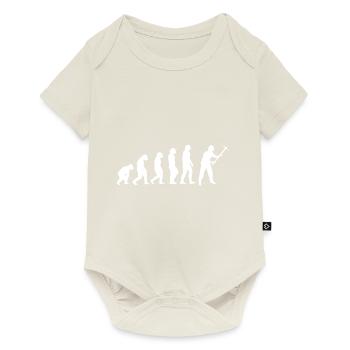 Evolution Bergmann - Baby Premium Kurzarmbody - Naturweiß - Vorne