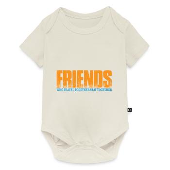 Les amis qui voyagent ensemble restent ensemble 4 - Body à manches courtes Premium Bébé - blanc cassé - Devant