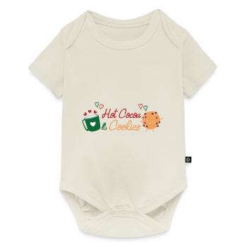Weihnachten Weihnachtsmann Geschenke - Baby Premium Kurzarmbody - Naturweiß - Vorne