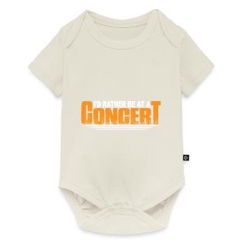 Je préfère être à un concert 8 - Body à manches courtes Premium Bébé - blanc cassé - Devant