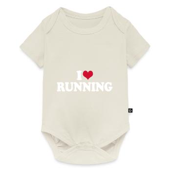 Runner I Love Running - Baby Premium short-sleeve bodysuit - off white - Front