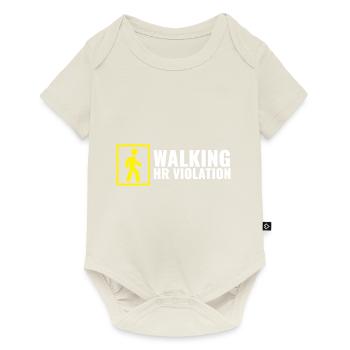 Walking HR Violation Bosss Joke Funny Coworker - Baby Premium short-sleeve bodysuit - off white - Front