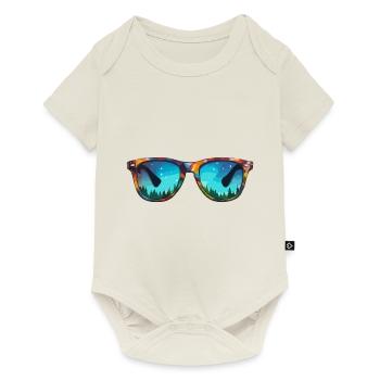 Sunglasses / Reflection / Forest / Reflection - Baby Premium short-sleeve bodysuit - off white - Front