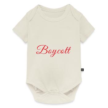 Red Stylized Boycott - Baby Premium short-sleeve bodysuit - off white - Front