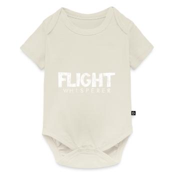 Flight Whisperer 3 - Baby Premium Kurzarmbody - Naturweiß - Vorne