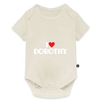 J’aime Dorothy Red Heart Love Fan Gift - Body à manches courtes Premium Bébé - blanc cassé - Devant