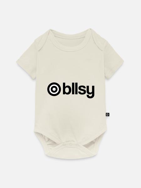 bullseye - Baby Premium Kurzarmbody - Naturweiß