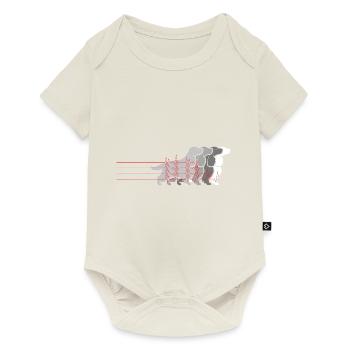 Cocker Spaniel Heartbeat Funny Dog Owners - Baby Premium short-sleeve bodysuit - off white - Front