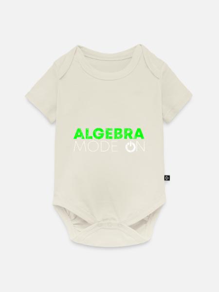 Algebra Mode On 3 - Baby Premium Kurzarmbody - Naturweiß