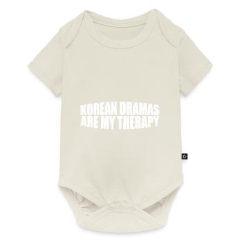 Les drames coréens sont ma thérapie 11 - Body à manches courtes Premium Bébé - blanc cassé - Devant