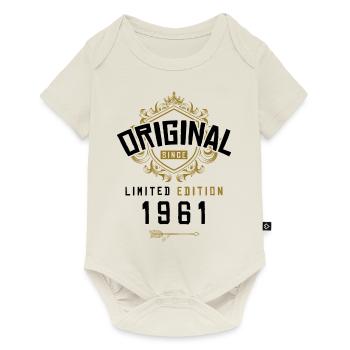 1961 limited edition birthday - Baby Premium short-sleeve bodysuit - off white - Front