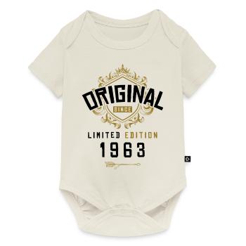 1963 limited edition birthday - Baby Premium short-sleeve bodysuit - off white - Front