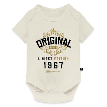 1967 limited edition Geburtstag - Baby Premium Kurzarmbody - Naturweiß - Vorne